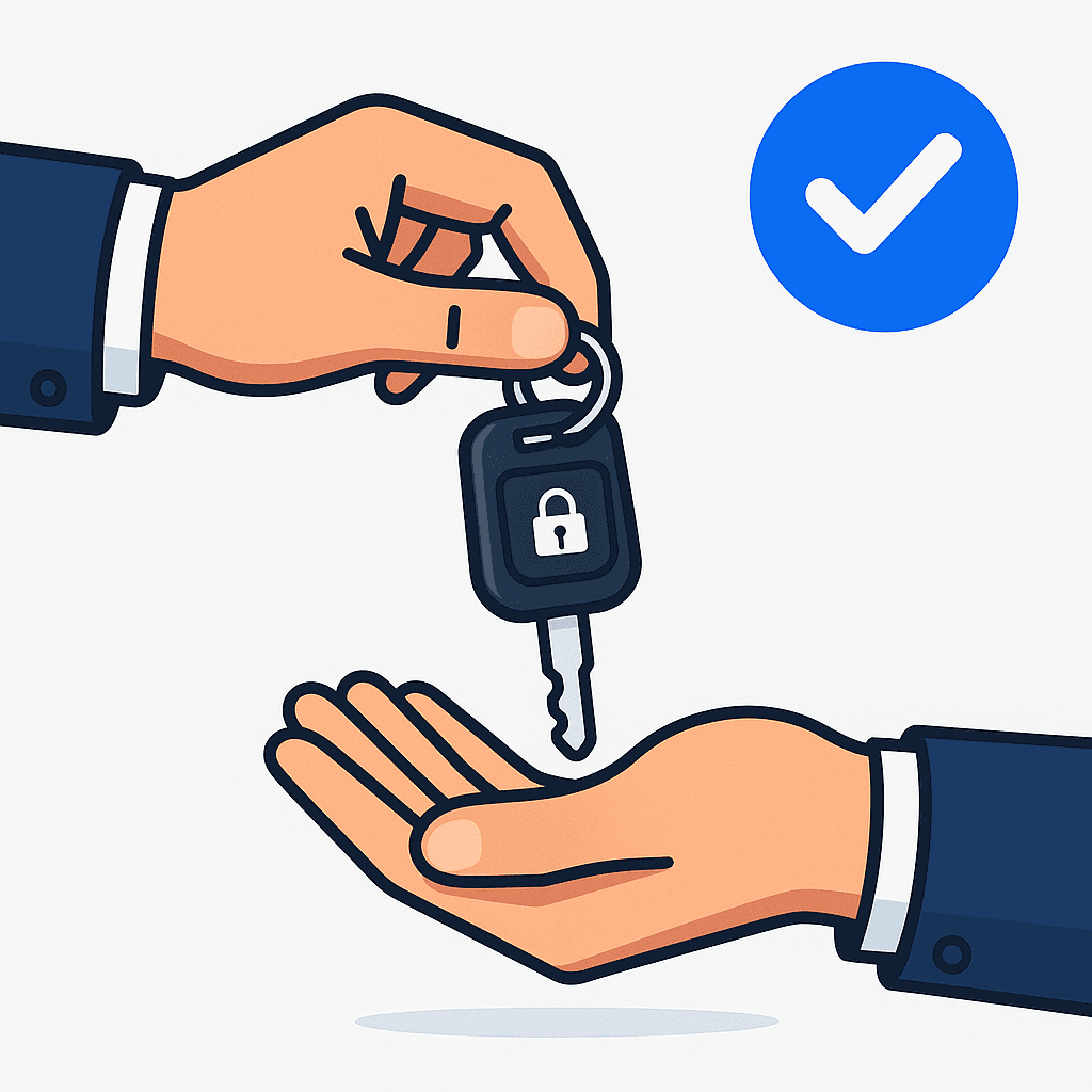 Icône achat de véhicule